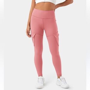 Halara High Waisted Cargo Pocket Skinny Yoga Leggings medium worn once
